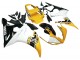 Yamaha YZF R6S Motorrad Verkleidung 2006-2009 - Gelb Weiss Glanzendes Schwarz