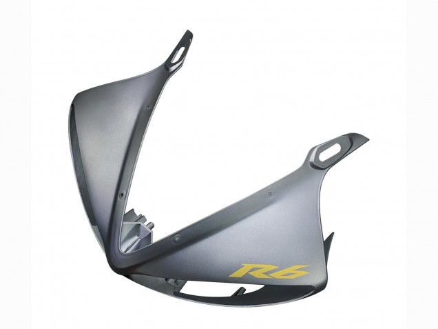 Yamaha YZF R6S Motorrad Verkleidung 2006-2009 - Matt Grau Matt Schwarz Gold Aufkleber