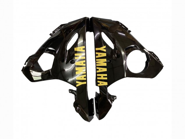 Glänzendes Schwarz Matt Schwarz Gold Aufkleber 2003-2004 Yamaha YZF R6 Motorrad Verkleidung