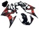 Yamaha YZF R6 Motorrad Verkleidung 2003-2004 - Glanzendes Schwarz Rot