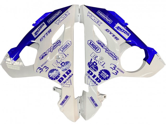 Yamaha YZF R6S Motorrad Verkleidung 2006-2009 - Weiss Blau GYTR
