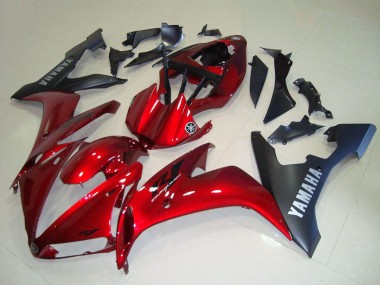 Rot Matt Schwarz 2004-2006 Yamaha YZF R1 Motorrad Verkleidung