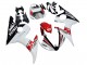 Weiß Rot Glänzendes Schwarz Motul 2003-2004 Yamaha YZF R6 Motorrad Verkleidung