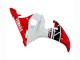 Yamaha YZF R6S Motorrad Verkleidung 2006-2009 - Rot Weiss Schwarz