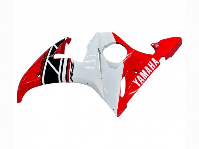 Yamaha YZF R6S Motorrad Verkleidung 2006-2009 - Rot Weiss Schwarz