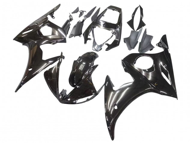 Yamaha YZF R6 Motorrad Verkleidung 2003-2004 - Glanzendes Schwarz