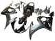 Yamaha YZF R6S Motorrad Verkleidung 2006-2009 - Glanzendes Schwarz Matt Schwarz Gold Chameleon