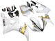 Weiß Gold 2003-2004 Yamaha YZF R6 Motorrad Verkleidung