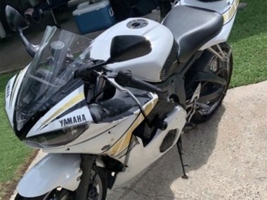 Yamaha YZF R6S Motorrad Verkleidung 2006-2009 - Weiss Gold