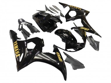 Yamaha YZF 600 R6 Motorrad Verkleidung 2005 - Schwarzes Gold