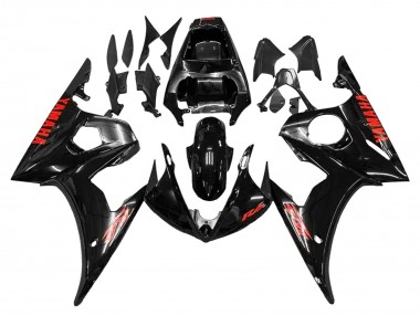 Yamaha YZF 600 R6 Motorrad Verkleidung 2005 - Schwarz Rot