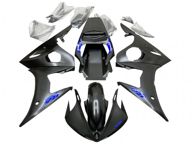 Yamaha YZF 600 R6 Motorrad Verkleidung 2005 - Schwarz Blau