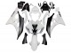 Yamaha YZF 600 R6 Motorrad Verkleidung 2006-2007 - Weiss Matt Schwarz
