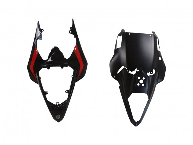 Yamaha YZF 600 R6 Motorrad Verkleidung 2008-2016 - Silber Schwarz Rot Hai 4
