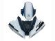 Yamaha YZF 600 R6 Motorrad Verkleidung 2008-2016 - Weiss Blau Glanzendes Schwarz