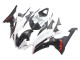Yamaha YZF 600 R6 Motorrad Verkleidung 2008-2016 - Weiss Matt Schwarz Rot Aufkleber