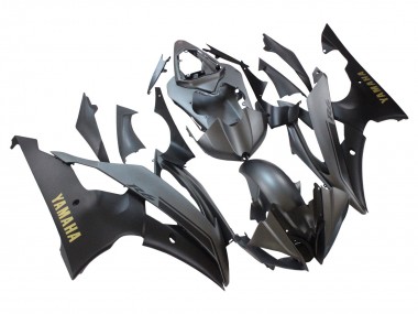 Yamaha YZF 600 R6 Motorrad Verkleidung 2008-2016 - Grau Matt Schwarz Gold Aufkleber