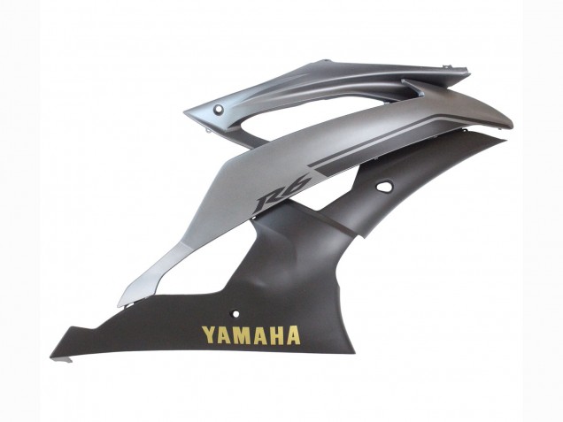 Yamaha YZF 600 R6 Motorrad Verkleidung 2008-2016 - Grau Matt Schwarz Gold Aufkleber
