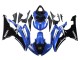 Yamaha YZF 600 R6 Motorrad Verkleidung 2008-2016 - Weiss Blau Glanzendes Schwarz