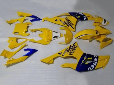 Yamaha YZF 600 R6 Motorrad Verkleidung 2008-2016 - Gelb Blau Kamel Motul Michelin