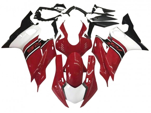 Weiß Rot Schwarz 2017-2025 Yamaha YZF 600 R6 Motorrad Verkleidung