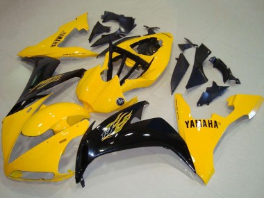 Gelb Glänzendes Schwarz 2004-2006 Yamaha YZF R1 Motorrad Verkleidung