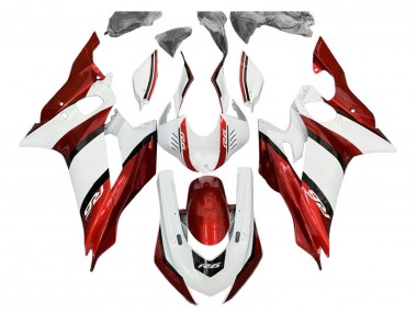 Yamaha YZF 600 R6 Motorrad Verkleidung Kit 2017-2023 - Weiss Rot Schwarz