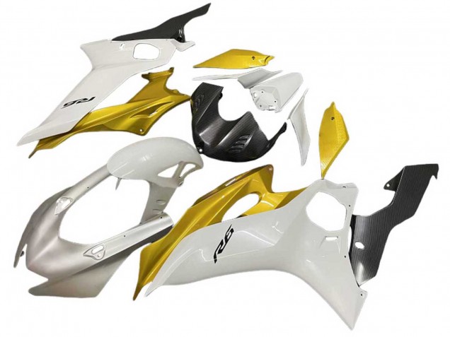 Yamaha YZF 600 R6 Motorrad Verkleidung 2017-2023 - Weiss Gold