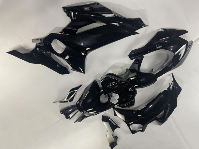 Yamaha YZF 600 R6 Motorrad Verkleidung 2017-2023 - Glanzendes Schwarz