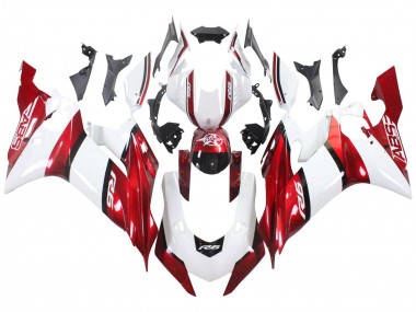 Yamaha YZF 600 R6 Motorrad Verkleidung 2017-2023 - Weiss Rot Schwarz