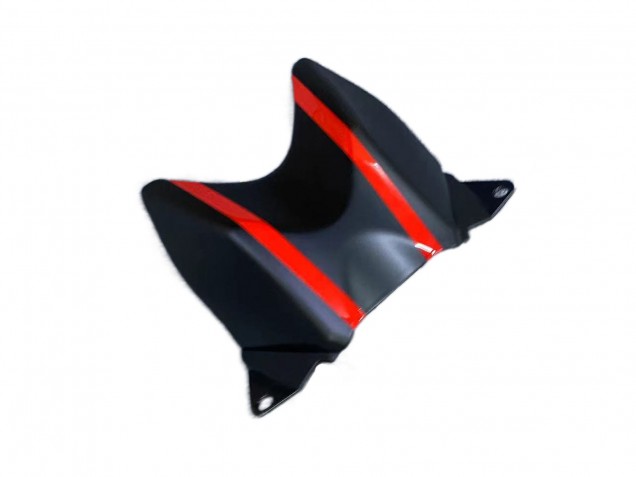 Honda CBR250RR Motorrad Verkleidung 2011-2015 - Matt Schwarz Rot Streifen