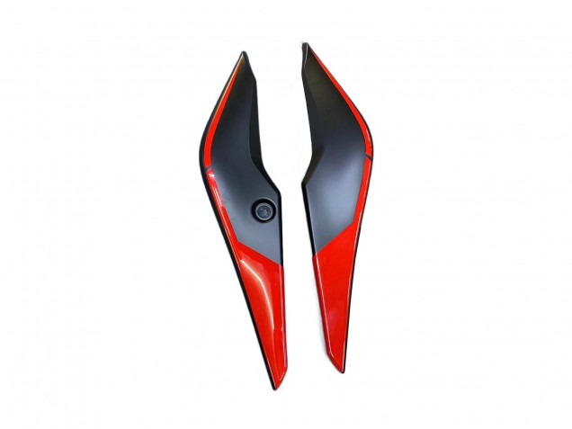 Honda CBR250RR Motorrad Verkleidung 2011-2015 - Matt Schwarz Rot Streifen