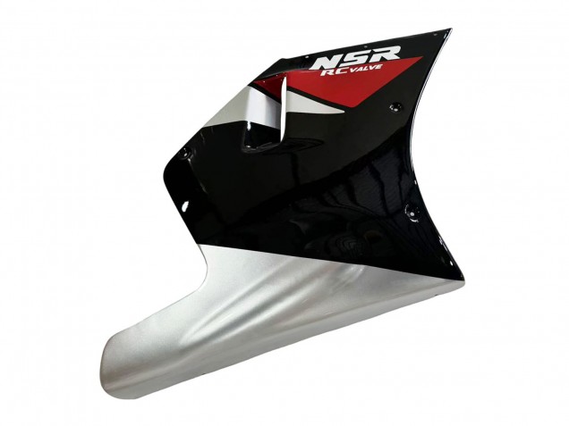 Honda NSR250R Motorrad Verkleidung 1988-1989 - Silber Rot Glanzendes Schwarz