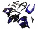 Kawasaki ZX9R Motorrad Verkleidung 2000-2001 - Glanzendes Schwarz Blau Flamme Weiss