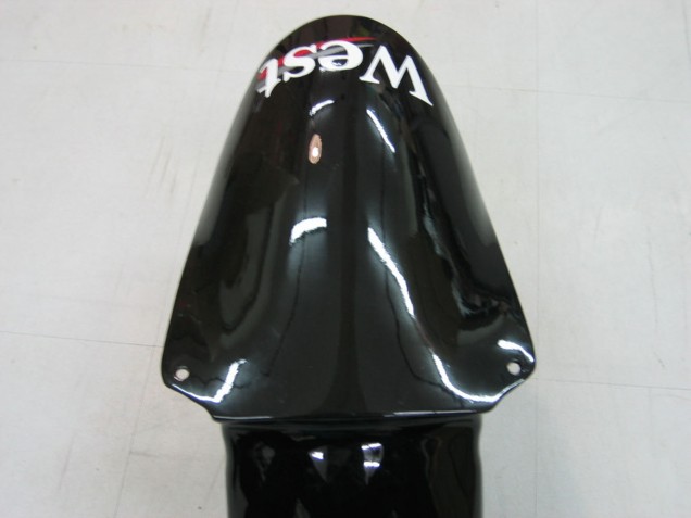 Kawasaki ZX9R Motorrad Verkleidung 2000-2001 - Glanzendes Schwarz Weiss West