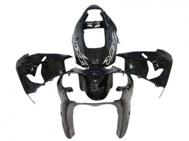 Kawasaki ZX9R Motorrad Verkleidung 2000-2001 - Glanzendes Schwarz