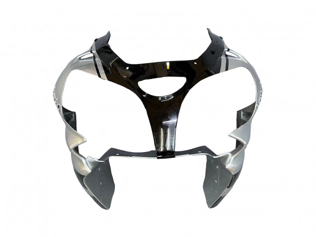 Kawasaki ZX9R Motorrad Verkleidung 2002-2003 - Silber Glanzendes Schwarz Monster Elf