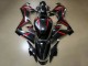 Honda CBR650R Motorrad Verkleidung 2021-2023 - Glanzendes Schwarz Rot Streifen