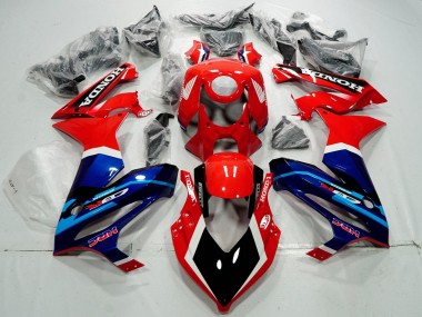 Honda CBR650R Motorrad Verkleidung 2021-2023 - Rot Blau HRC
