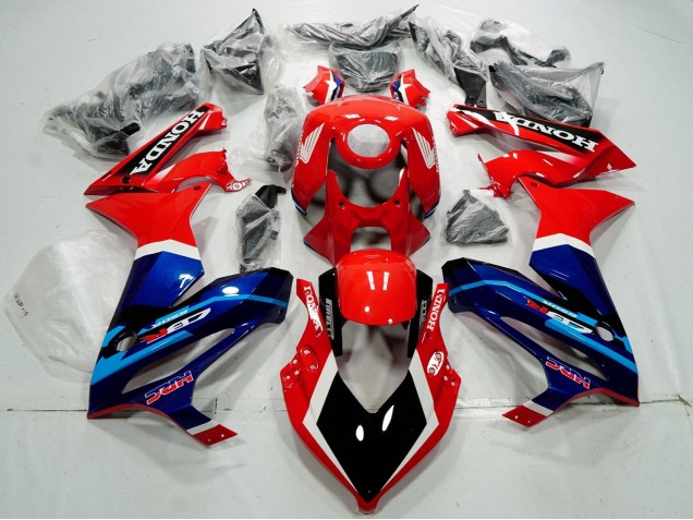 Honda CBR650R Motorrad Verkleidung 2021-2023 - Rot Blau HRC