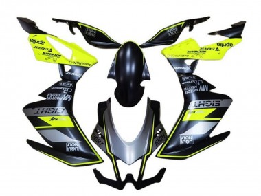 Aprilia RSV4 1000 Motorrad Verkleidung 2009-2015 - Matt Schwarz Grau Grun