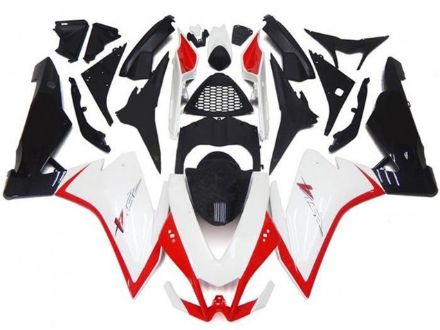 Aprilia RSV4 1000 Motorrad Verkleidung 2009-2015 - Weiss Rot Schwarz