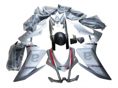 Aprilia RSV4 1000 Motorrad Verkleidung 2016-2020 - Silber Grau Rot Schwarz