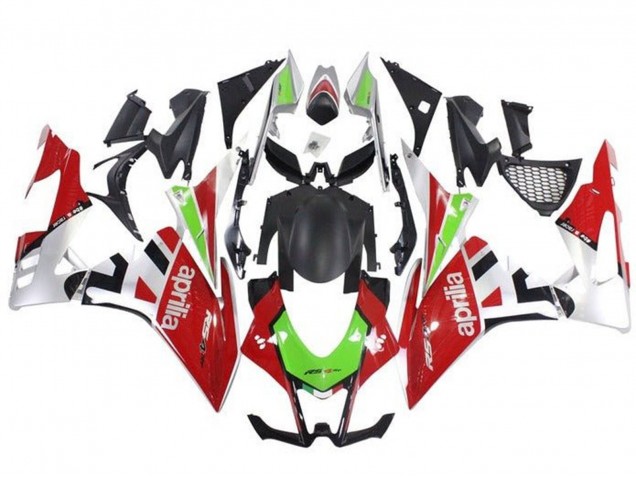 Aprilia RSV4 1000 Motorrad Verkleidung 2016-2020 - Rot Grun Silber Schwarz