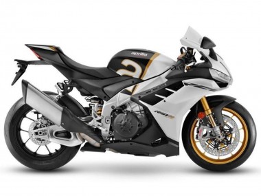 Aprilia RSV4 1100 Motorrad Verkleidung 2021-2024 - Matt Weiss Schwarz Gold