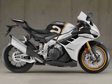 Aprilia RSV4 1100 Motorrad Verkleidung 2021-2024 - Weiss Schwarz Gold