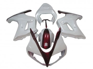 Suzuki SV650 Motorrad Verkleidung 2003-2013 - Weiss Bonbon Rot