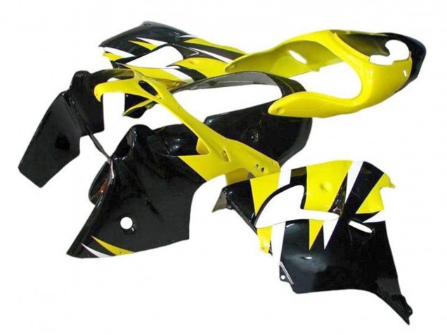 Kawasaki ZX9R Motorrad Verkleidung 2000-2001 - Gelb Schwarz