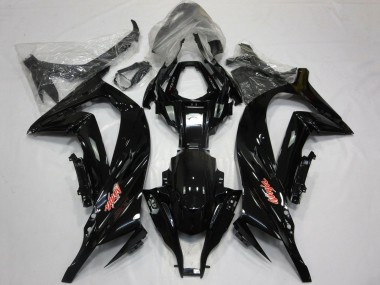 Kawasaki ZX10R Motorrad Verkleidung 2011-2015 - Glanzendes Schwarz Rot