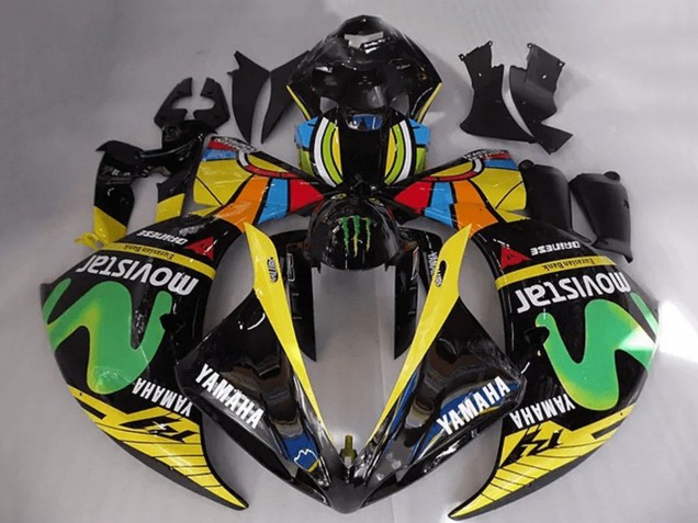 Rossi MoviStar 2009-2011 Yamaha YZF R1 Motorrad Verkleidung